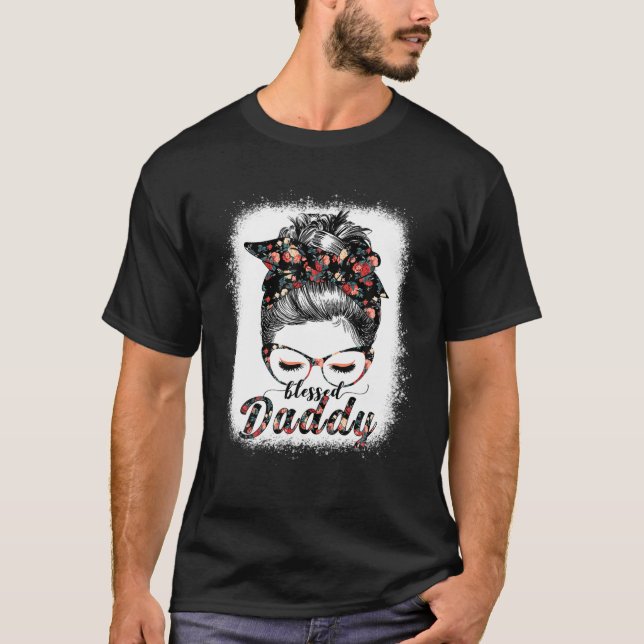 Camiseta Bendita papi desordenada mujer de bollo feliz Pasc (Anverso)