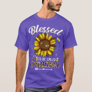 Camiseta Bendita Por Ser Llamada Abuela Funny Leopard Sunfl