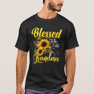 Camiseta Bendita Por Ser Llamada Abuela Girasol 2
