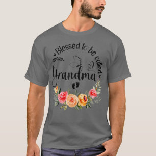 Camiseta Bendita Por Ser Llamada Abuela Mujeres Decoración 