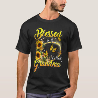 Camiseta Bendita Por Ser Llamada Abuela Sunflower Amantes G