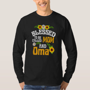 Camiseta Bendita por ser llamada D de mamá y madre floral d