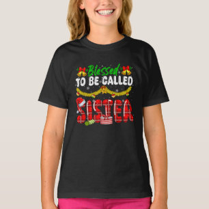 Camiseta Bendita Por Ser Llamada Familia De Niños Navidades
