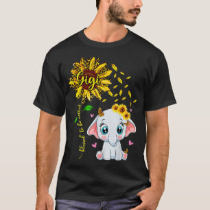 Camiseta Bendita Por Ser Llamada Gigi Sunflower Elephant