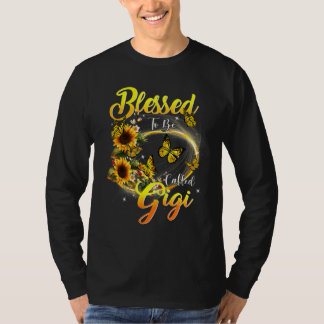 Camiseta Bendita Por Ser Llamada Gigi Sunflower Grandma