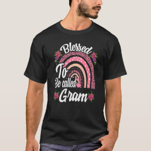 Camiseta Bendita Por Ser Llamada Gram Cute Rainbow Para Mad