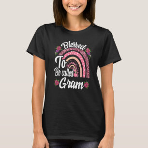 Camiseta Bendita Por Ser Llamada Gram Cute Rainbow Para Mad