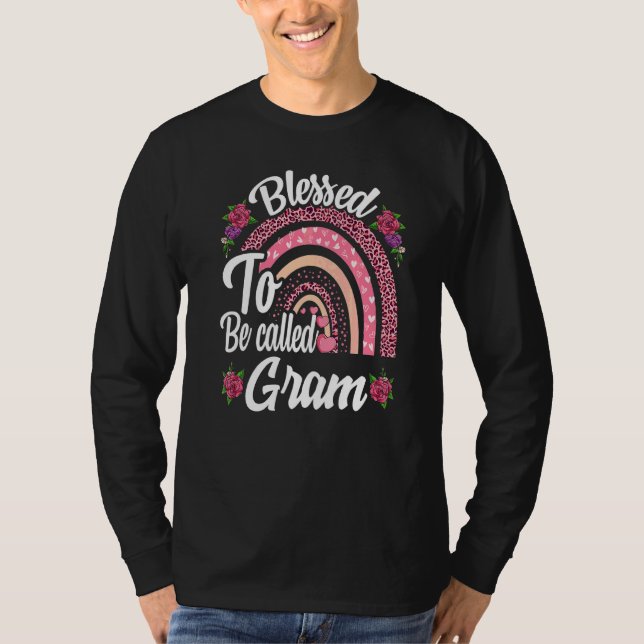 Camiseta Bendita Por Ser Llamada Gram Cute Rainbow Para Mad (Anverso)