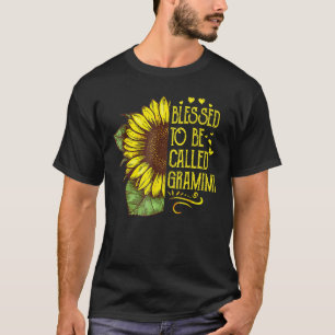 Camiseta Bendita Por Ser Llamada Gramimi Grandma Sunflower 