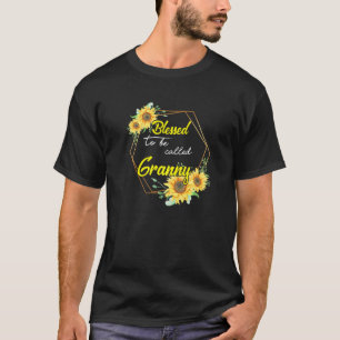 Camiseta Bendita Por Ser Llamada Granny Sunflower Granny Mo