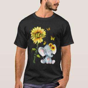 Camiseta Bendita Por Ser Llamada Hermana Elefante Funny Sun
