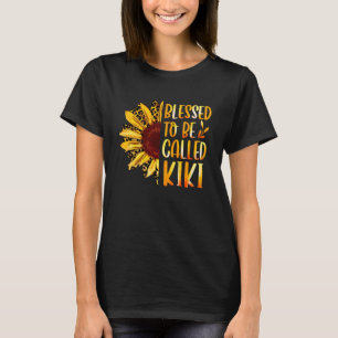 Camiseta Bendita Por Ser Llamada Kiki Cute Sunflower Mother