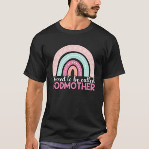 Camiseta Bendita Por Ser Llamada Madrina Arcoiris Bendita M