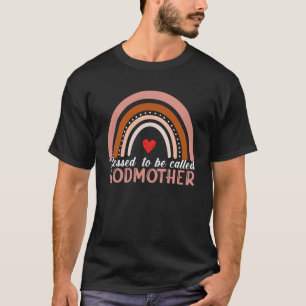 Camiseta Bendita Por Ser Llamada Madrina Del Arcoiris