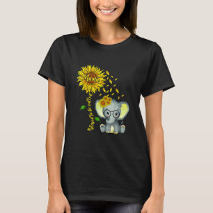 Camiseta Bendita Por Ser Llamada Mama Sunflower Elephant