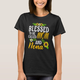 Camiseta Bendita Por Ser Llamada Mamá Y Nona Thanksgiving C