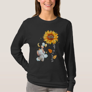 Camiseta Bendita Por Ser Llamada Mami Elephant Sunflower Mo