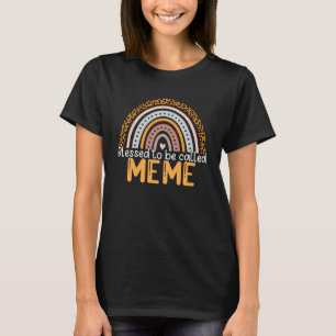 Camiseta Bendita Por Ser Llamada Meme Leopard Rainbow Mejor