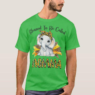 Camiseta Bendita Por Ser Llamada Momma Sunflower Elephant M