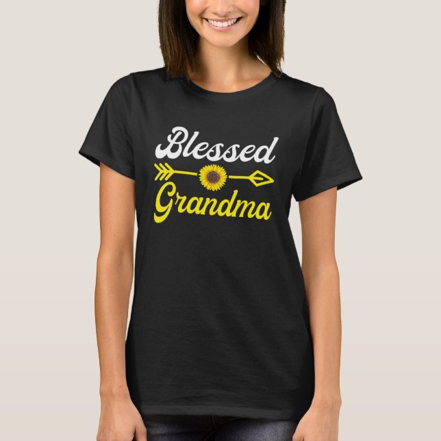 Camiseta Bendita Por Ser Llamada Nana Sunflower Grandma 1 (Anverso)