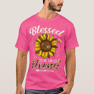 Camiseta Bendita Por Ser Llamada Neena Divertido Leopardo S