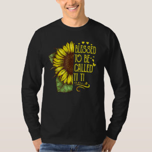 Camiseta Bendita Por Ser Llamada Ti Ti Grandma Sunflower Mo
