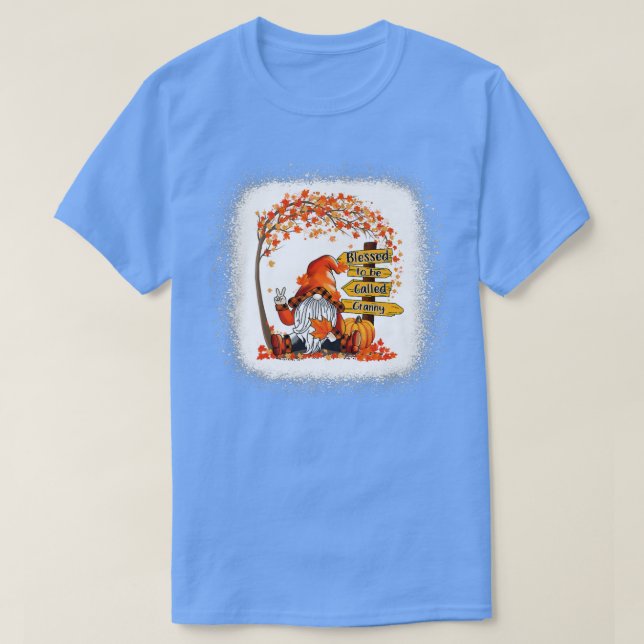 Camiseta Bendita Que La Llamen Granny Gnome Cae En Otoño Qu (Diseño del anverso)