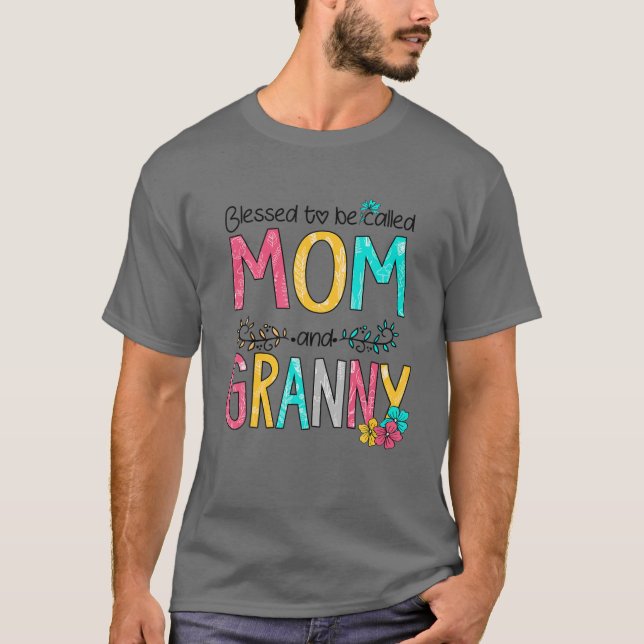 Camiseta Bendita sea llamada Día de la Madre y la Abuela 2 (Anverso)