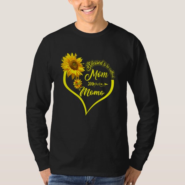 Camiseta Bendita sea llamada el sol de mamá y mamá del día  (Anverso)