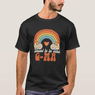 Camiseta Bendita sea llamada G Mamáes Groovy Rainbow Mother