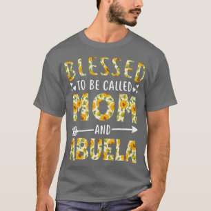 Camiseta Bendita sea llamada Mamá y Abuela Sunflower Chris