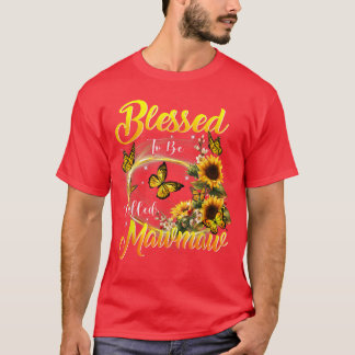 Camiseta Bendita sea llamada Mawmaw Sunflower Amantes Gran