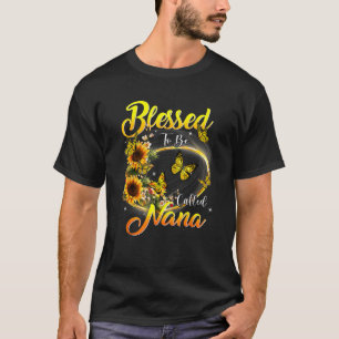 Camiseta Bendita sea llamada Nana Cute Sunflower