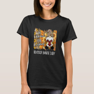 Camiseta Bendita Señora del Almuerzo Gracias Gnome Cae Fami