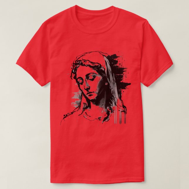 Camiseta Bendita Virgen María (Diseño del anverso)