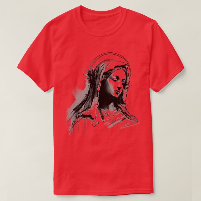 Camiseta Bendita Virgen María 2 (Diseño del anverso)