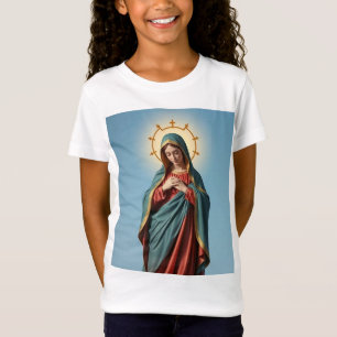 Camiseta Bendita Virgen María Chica Tee Shirt