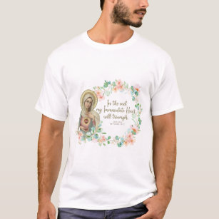Camiseta Bendita Virgen María Fátima Católica Religiosa