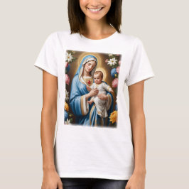 Camiseta Bendita Virgen María y el Niño Jesús