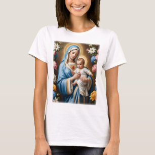 Camiseta Bendita Virgen María y el Niño Jesús