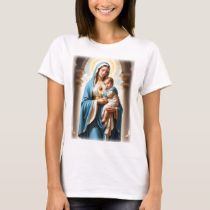 Camiseta Bendita Virgen María y el Niño Jesús