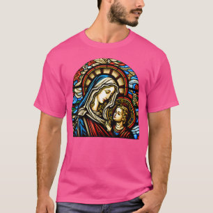 Camiseta Bendita Virgen María Y Jesús Sembraron el católico