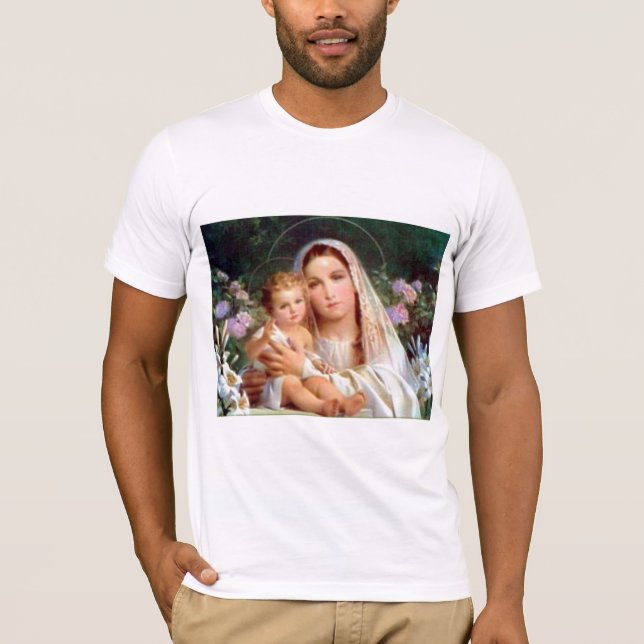 Camiseta Bendita Virgen María y Niño Jesús (Anverso)