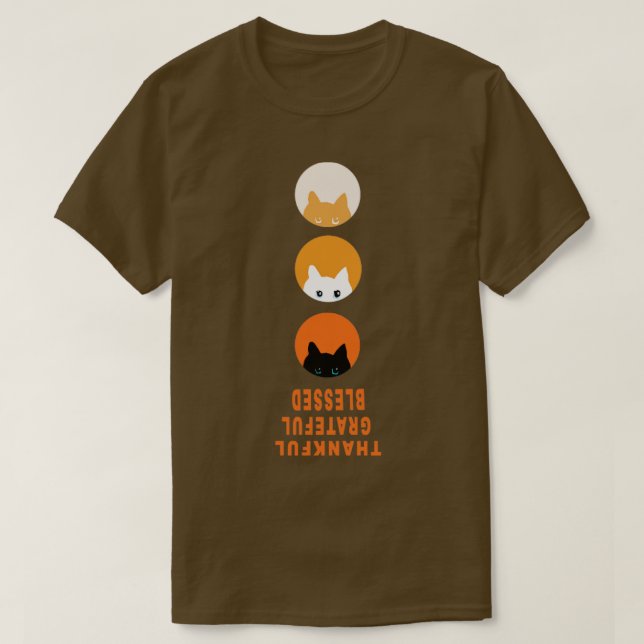 Camiseta Bendito Agradecimiento a los gatos (Diseño del anverso)