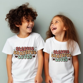 Camiseta "Bendito agradecimiento amado" niños camisas, Acci