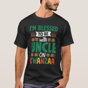 Camiseta Bendito Con El Tío De Kwanzaa Divertido Africano-E