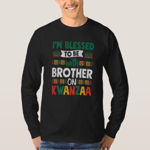 Camiseta Bendito Con Hermano En Kwanzaa Divertido Africano