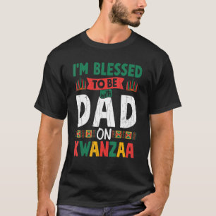 Camiseta Bendito Con Papá En Kwanzaa Divertido G Afroameric