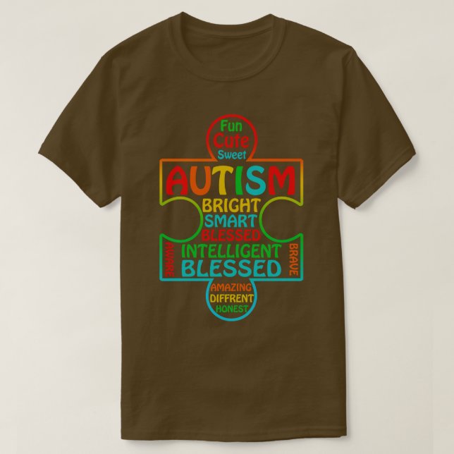 Camiseta Bendito corazón de conciencia del autismo (Diseño del anverso)
