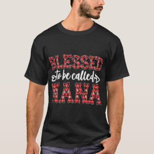 Camiseta Bendito De Ser Llamado Nana Red Plaid Navidades De